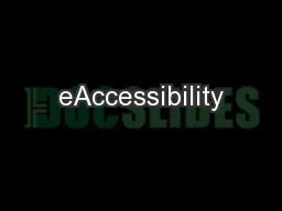 eAccessibility