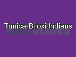 Tunica-Biloxi Indians
