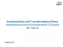 Sustainability and Transformation Plans