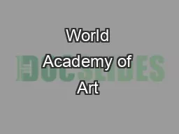 World Academy of Art & Science