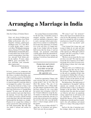 Article  Arranging a Marriage in India Serena Nanda Jo