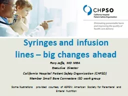 Syringes and infusion lines – big changes ahead