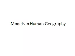 Models in Human Geography