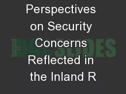 Perspectives on Security Concerns Reflected in the Inland R