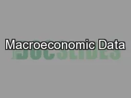 Macroeconomic Data
