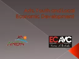 Arts, Youth and Local Economic Development