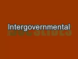 Intergovernmental