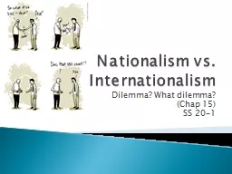 Nationalism vs. Internationalism
