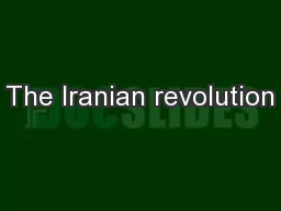 The Iranian revolution