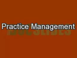 Practice Management
