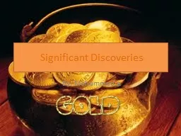 Significant Discoveries