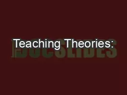 Teaching Theories:
