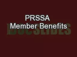 PRSSA Member Benefits