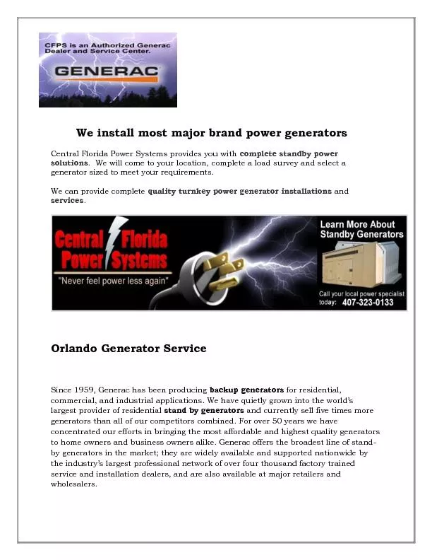 PDF-Generac Dealers Sanford