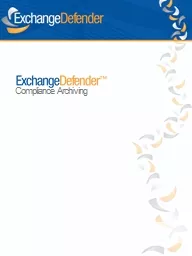 Compliance Archiving