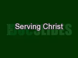 Serving Christ