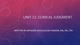 Unit 11: Clinical