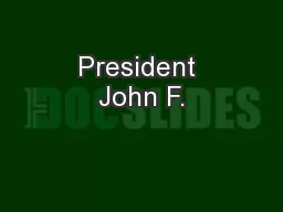 President John F.