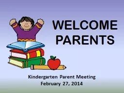 Kindergarten Parent Meeting