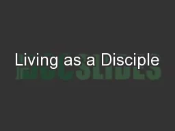 Living as a Disciple