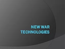 New War Technologies