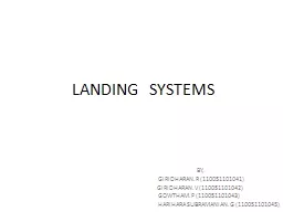 LANDING   SYSTEMS