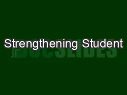 Strengthening Student