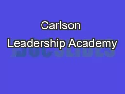 Carlson Leadership Academy
