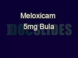 PPT-Meloxicam 5mg Bula