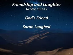 Friendship and Laughter