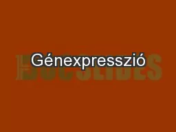 Génexpresszió