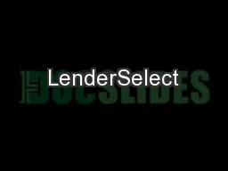 LenderSelect