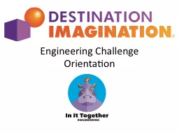 Engineering Challenge Orientation