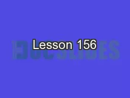 Lesson 156