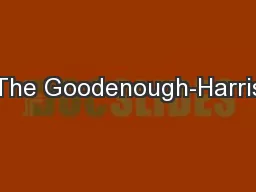 The Goodenough-Harris