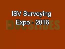 ISV Surveying Expo - 2016