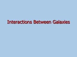 Interactions Between Galaxies
