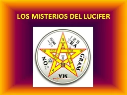LOS MISTERIOS DEL LUCIFER
