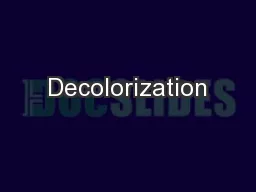 Decolorization