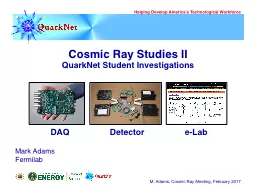 Cosmic Ray Studies II