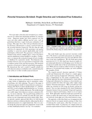 Pictorial Structures Revisited People Detection and Ar