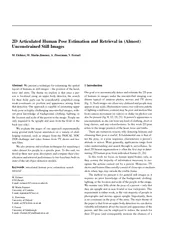 D Articulated Human Pose Estimation and Retrieval in A