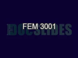 FEM 3001