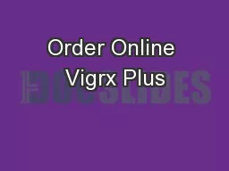 Order Online Vigrx Plus
