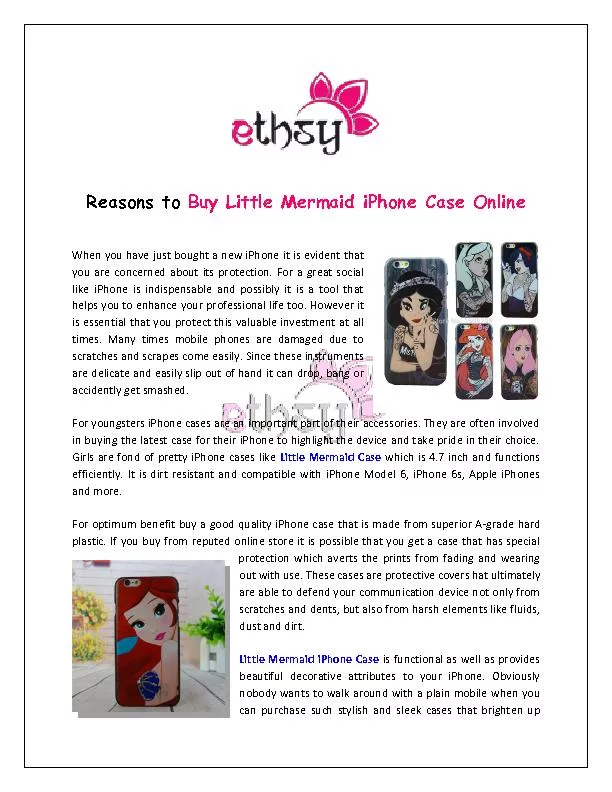 little mermaid iPhone case