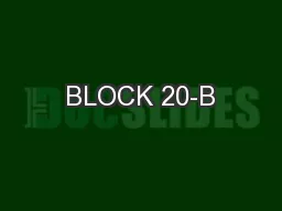 BLOCK 20-B