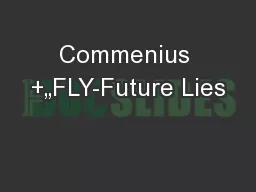 Commenius +„FLY-Future Lies