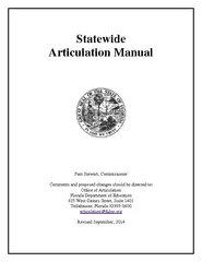 Statewide Articulation Manual Pam Stewart  Commissione