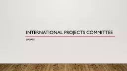 International Projects Committee
