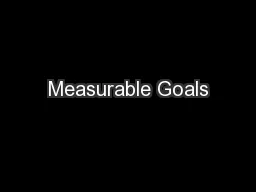 Measurable Goals